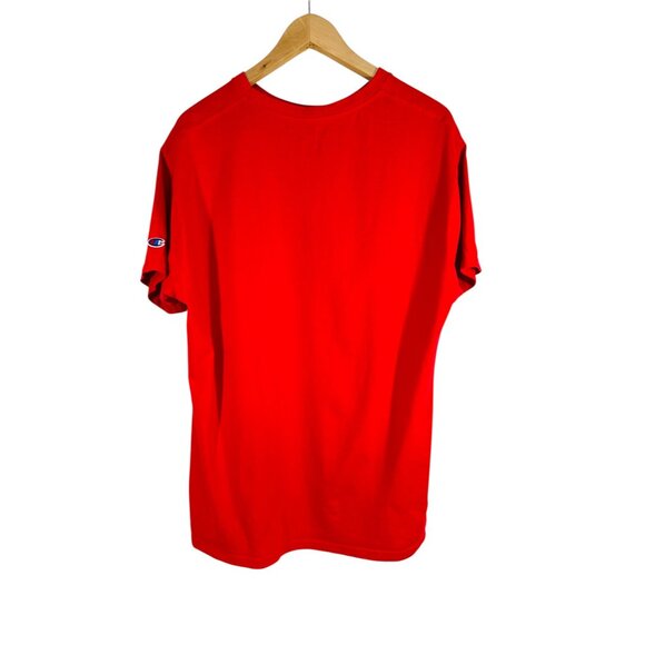Ohio State Buckeyes Red Champion T-Shirt XL 100% Cotton Crewneck Unisex Casual S - Picture 2 of 8